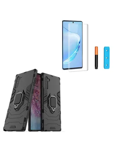 Kit Película Curved UV + Capa Military para Xiaomi Mi Note 10