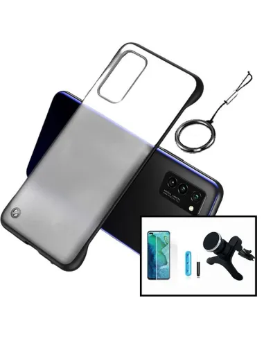 Kit Película Curved UV + Capa Bumper + Suporte Magnético Reforçado para Samsung Galaxy S10 Plus - Preto