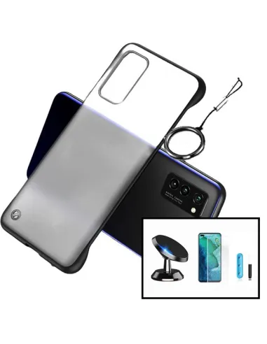 Kit Película Curved UV + Capa Bumper + Suporte Magnético para Huawei P40 Pro