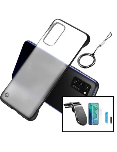 Kit Película Curved UV + Capa Bumper + Suporte Magnético L para Huawei P40 Pro