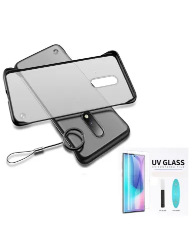 Kit Película Curved UV + Capa Bumper para Huawei Mate 20 Pro - Preto