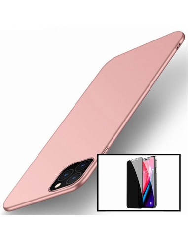 Kit Película 5D Anti-Spy + Capa SlimShield para iPhone 12 - Rosa