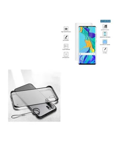 Kit Película Curved UV + Capa Naked Bumper + Suporte Magnético para Samsung Galaxy Note 20 Ultra