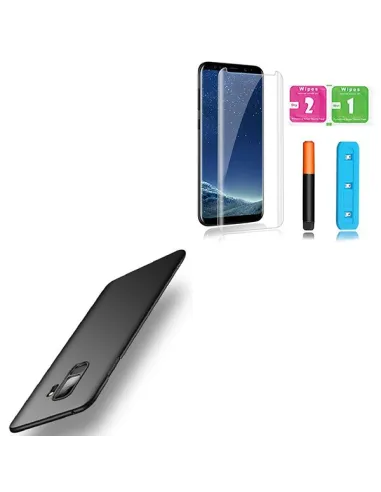 Kit Película Curved UV + Capa Naked Bumper para Samsung Galaxy S9 Plus - Preto