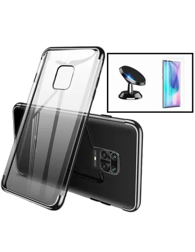 Kit Película Curved UV + Capa SlimArmor + Suporte Magnético para Xiaomi Mi Note 10 Lite - Preto