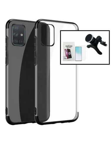 Kit Película Curved UV + Capa SlimArmor + Suporte Magnético Reforçado para Samsung Galaxy S20 - Preto