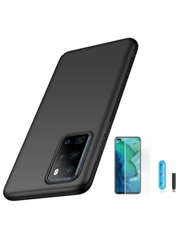 Kit Película Curved UV + Capa SlimShield para Huawei P40 Pro - Preto