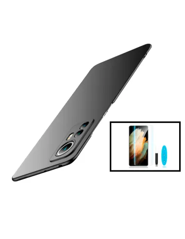 Kit Película Curved UV + Capa SlimShield para Xiaomi 12 - Preto