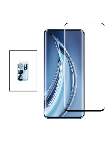 Kit Película de Camara Traseira + Vidro Temperado 5D Full Cover Curved para Oppo Reno6 Pro 5G