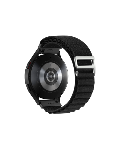 Bracelete NylonSense Alpine L (Pulso de 165mm a 210mm) para Samsung Galaxy Watch Bluetooth 46mm - Preto