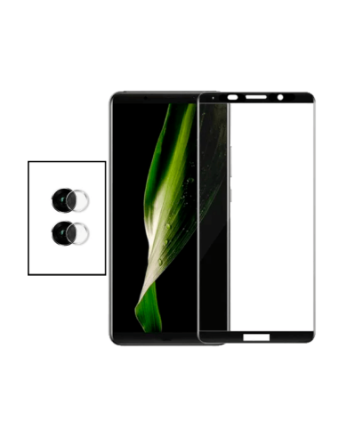 Kit Película de Camara Traseira + Vidro Temperado 5D Full Cover para Huawei Mate 10