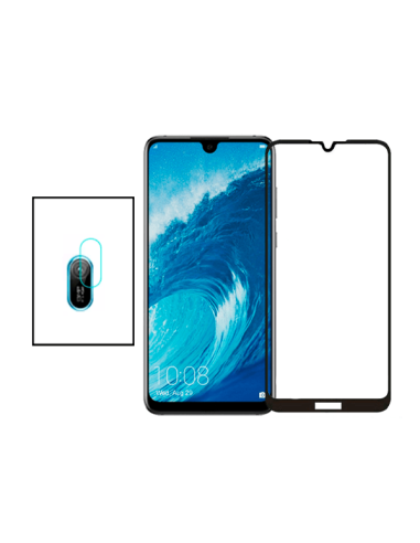 Kit Película de Camara Traseira + Vidro Temperado 5D Full Cover para Huawei Y6 Pro (2019)