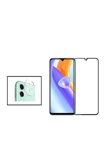 Kit Película de Camara Traseira + Vidro Temperado 5D Full Cover Phonecare para Samsung Galaxy A05 - Transparente/Preto