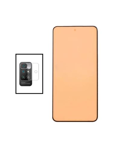 Kit Película de Camara Traseira + Vidro Temperado CeramicGlass Full Cover para Xiaomi Redmi 10 Prime 2022