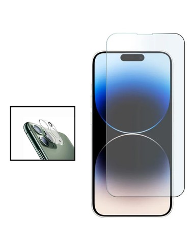 Kit Película de Camara Traseira + Vidro Temperado ClearGlass para Apple iPhone 15 Plus - Transparente