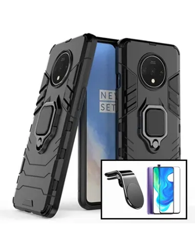 Kit Vidro Premium Full Cover + Capa Military  + Suporte Magnético L para Xiaomi Poco F2 Pro