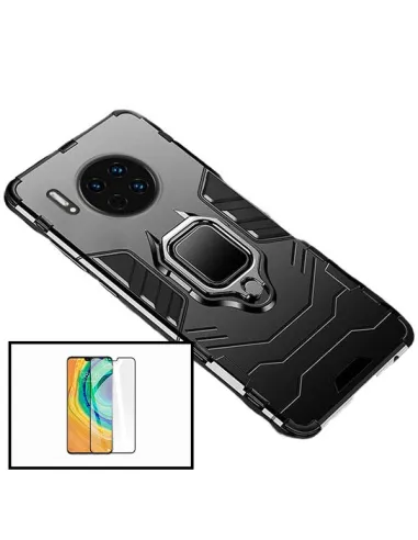 Kit Vidro Premium Full Cover + Capa Military  para Huawei Mate 30 Pro 5G