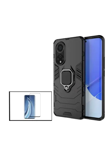 Kit Vidro Premium Full Cover + Capa Military  para Huawei Nova 9