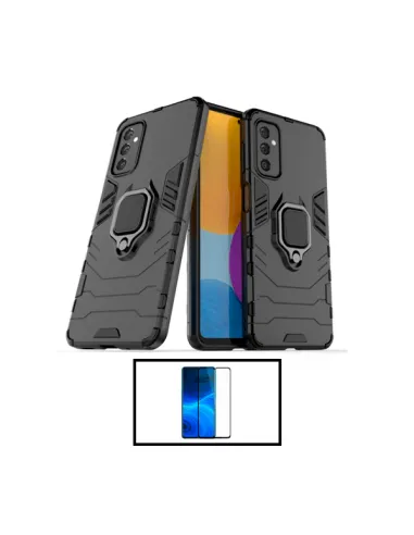 Kit Vidro Premium Full Cover + Capa Military  para Samsung Galaxy A13