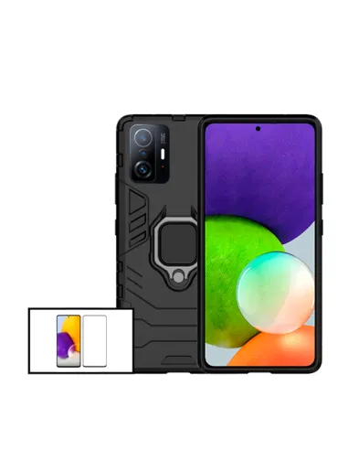 Kit Vidro Premium Full Cover + Capa Military  para Xiaomi 11T