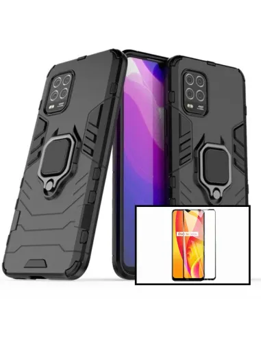 Kit Vidro Premium Full Cover + Capa Military  para Xiaomi Mi 10 Lite 5G