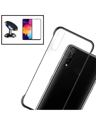 Kit Vidro Premium Full Cover + Capa Bumper + Suporte Magnético para Huawei P Smart 2020