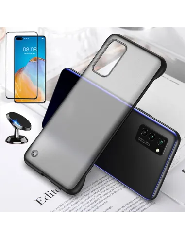 Kit Vidro Premium Full Cover + Capa Bumper + Suporte Magnético para Huawei P40