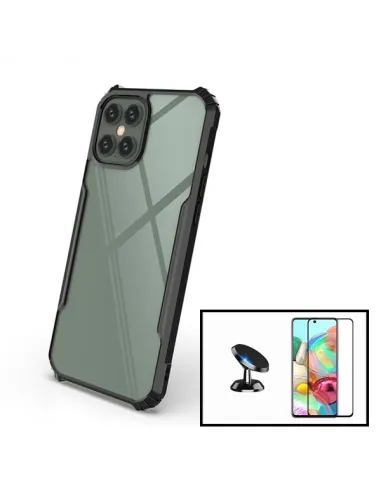 Kit Vidro Premium Full Cover + Capa Bumper para Samsung Galaxy A51