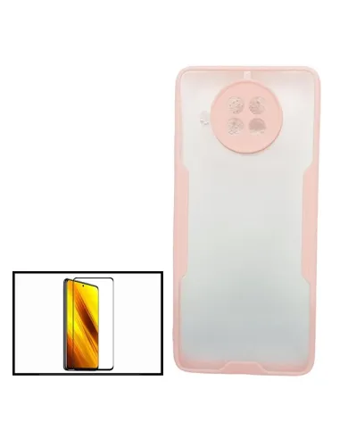 Kit Vidro Premium Full Cover + Capa Bumper para Xiaomi Mi 10i