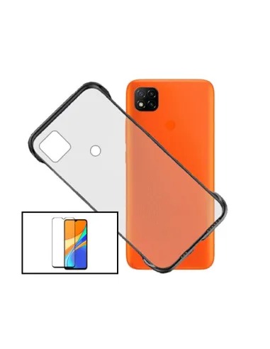 Kit Vidro Premium Full Cover + Capa Bumper para Xiaomi Poco C31