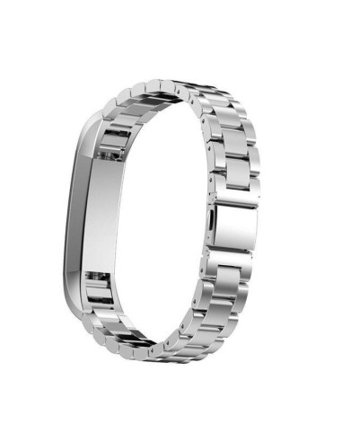 Bracelete Aço Stainless Lux + Ferramenta para Fitbit Alta/ Alta HR/ Alta Ace - Cinza