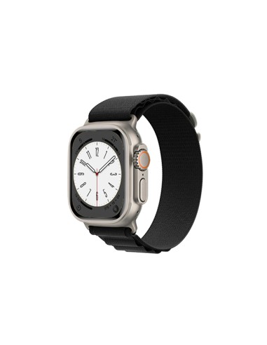 Bracelete NylonSense Alpine M (Pulso de 145mm a 190mm) para Apple Watch Series 9 Aluminum - 41mm - Preto