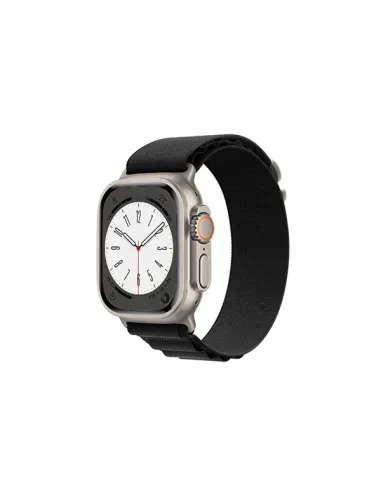 Bracelete NylonSense Alpine M (Pulso de 145mm a 190mm) para Apple Watch Series 8 Aluminum - 41mm - Preto