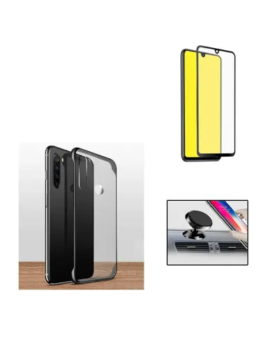 Kit Vidro Premium Full Cover + Capa Naked Bumper + Suporte Magnético para Huawei P30 Lite