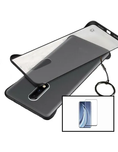 Kit Vidro Premium Full Cover + Capa Naked Bumper para OnePlus 7T