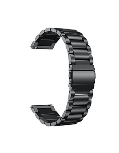 Bracelete Aço Stainless Lux + Ferramenta para Garmin Approach S40 / Delta / Delta S / Delta PX 20mm - Preto