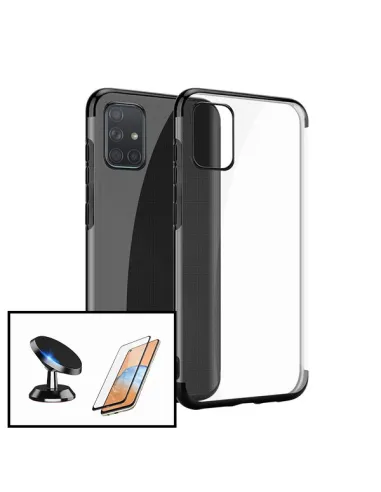 Kit Vidro Premium Full Cover + Capa SlimArmor + Suporte Magnético para Huawei P Smart 2019 - Preto