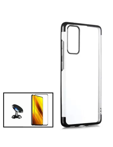 Kit Vidro Premium Full Cover + Capa SlimArmor + Suporte Magnético para Huawei P Smart 2021 - Preto