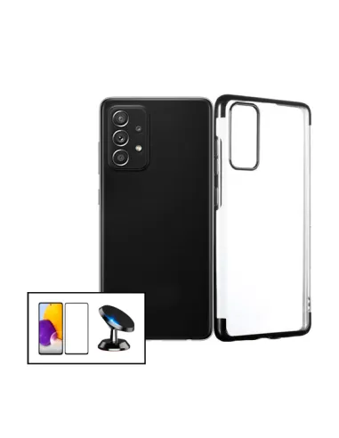 Kit Vidro Premium Full Cover + Capa SlimArmor + Suporte Magnético para Samsung Galaxy A52 - Preto