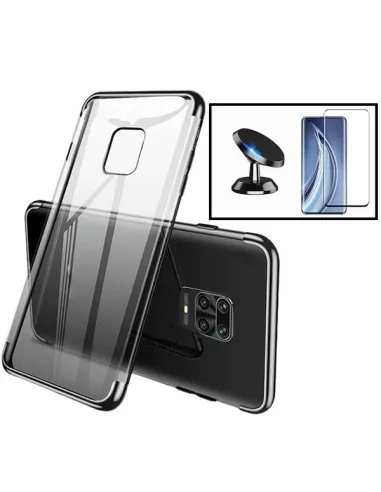 Kit Vidro Premium Full Cover + Capa SlimArmor + Suporte Magnético para Xiaomi Mi 10 5G - Preto