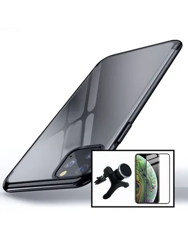 Kit Vidro Premium Full Cover + Capa SlimArmor + Suporte Magnético Reforçado para iPhone 12 Pro - Preto