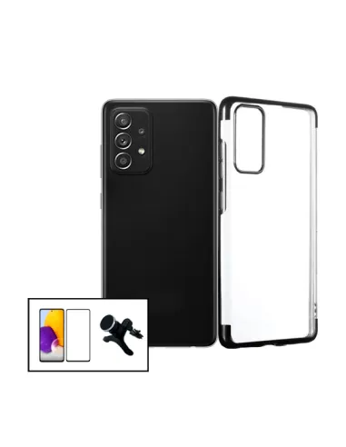 Kit Vidro Premium Full Cover + Capa SlimArmor + Suporte Magnético Reforçado para Samsung Galaxy A52s - Preto