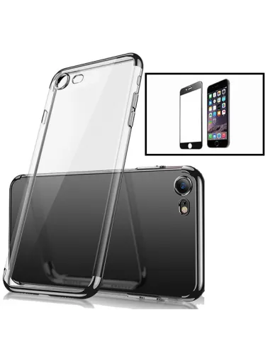 Kit Vidro Premium Full Cover + Capa SlimArmor para iPhone SE 2022 - Preto