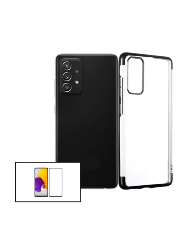 Kit Vidro Premium Full Cover + Capa SlimArmor para Samsung Galaxy A52 - Preto