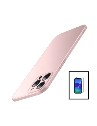 Kit Vidro Premium Full Cover + Capa SlimShield para Apple iPhone 14 - Rosa