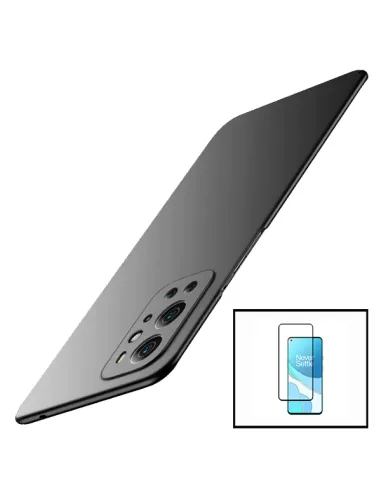 Kit Vidro Premium Full Cover + Capa SlimShield para OnePlus 9 Pro - Preto