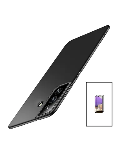 Kit Vidro Premium Full Cover + Capa SlimShield para Samsung Galaxy A14 5G - Preto