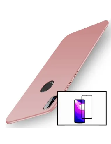 Kit Vidro Premium Full Cover + Capa SlimShield para Samsung Galaxy A20e - Rosa