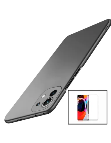 Kit Vidro Premium Full Cover + Capa SlimShield para Xiaomi Mi 11 Pro - Preto