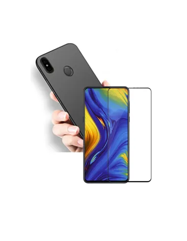 Kit Vidro Premium Full Cover + Capa SlimShield para Xiaomi Mi Mix 2s - Preto